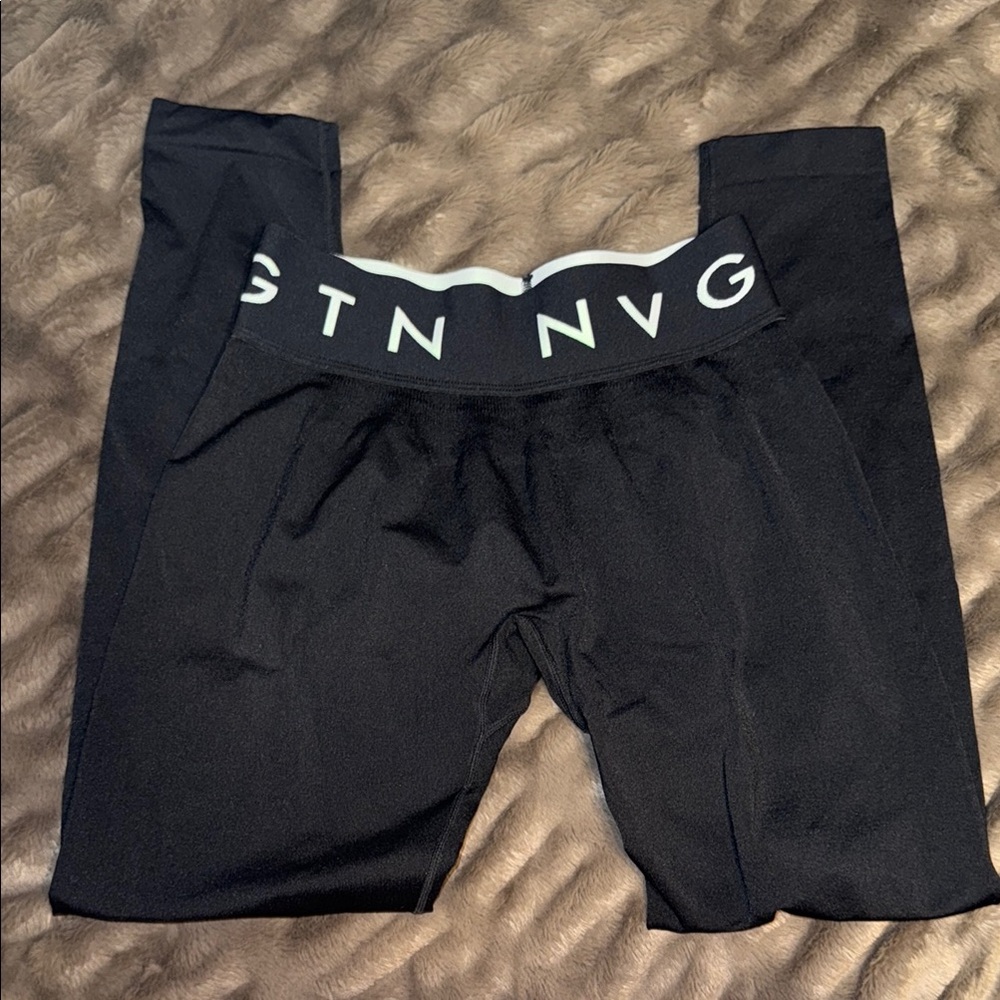 NVGTN Black Leggings Athletic Compression Pants